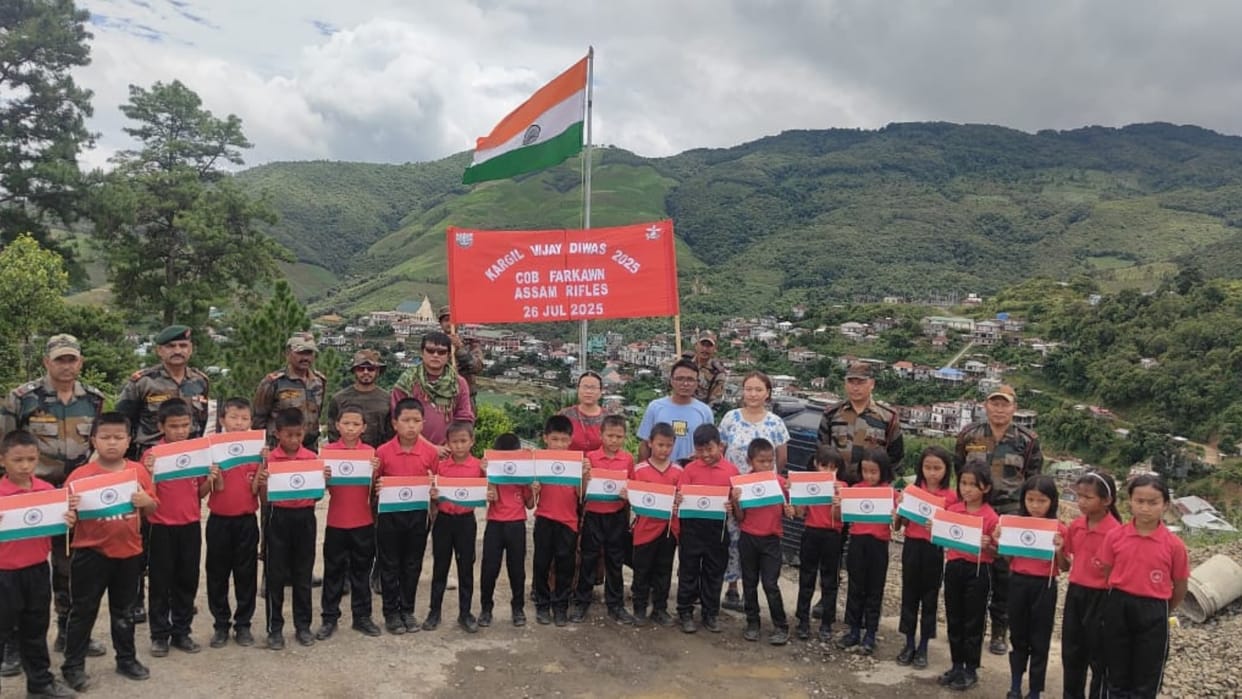 Assam Rifles celebrated Kargil Vijay Diwas with students and youth in Mizoram