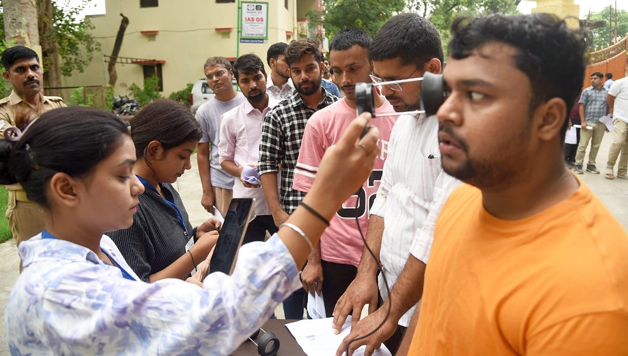 RO-ARO exam: Only 42% candidates appeared, this exam was cancelled due to paper leak; Strictness was seen at t
