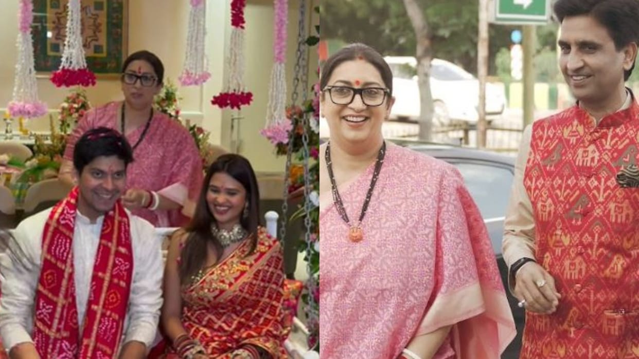Smriti Irani and Kumar Vishwas come together for Teej festivities at his daughter’s home video viral