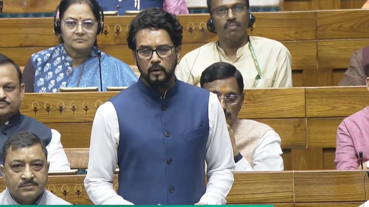 MP Anurag Thakur said Himachal government is not cooperating in railway projects