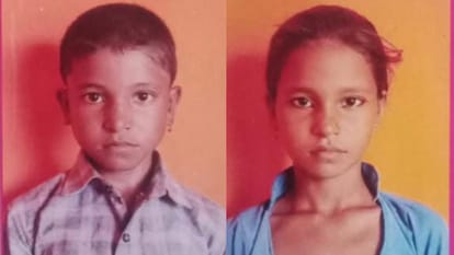 over speed vehicle ran over school children riding bicycle brother and sister died in Budaun