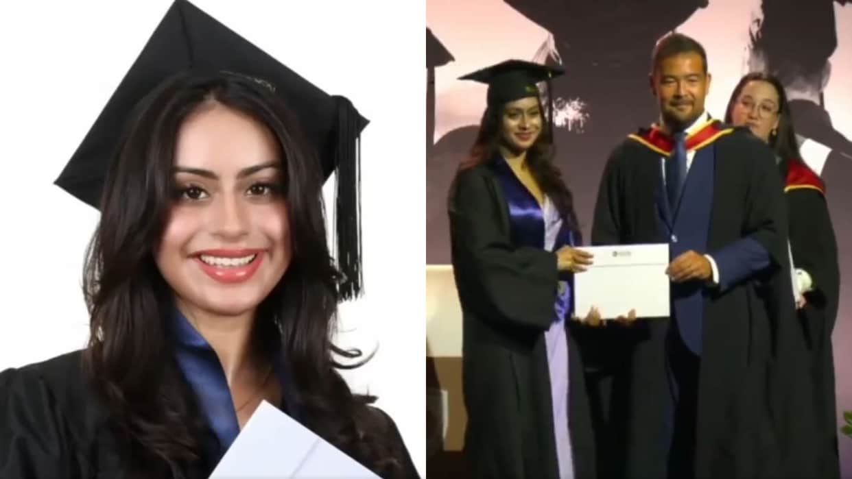 Kajol and AR Rahman Daughter got graduation degree Kajol cheers video viral