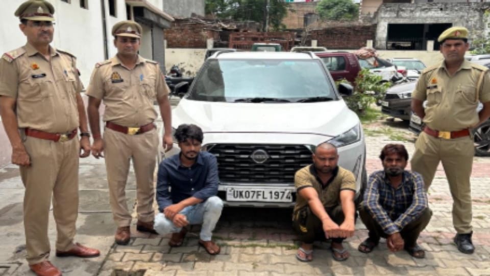Meerut: Car Theft Gang Used Duplicate Keys to Steal Rented Vehicles, Three Arrested