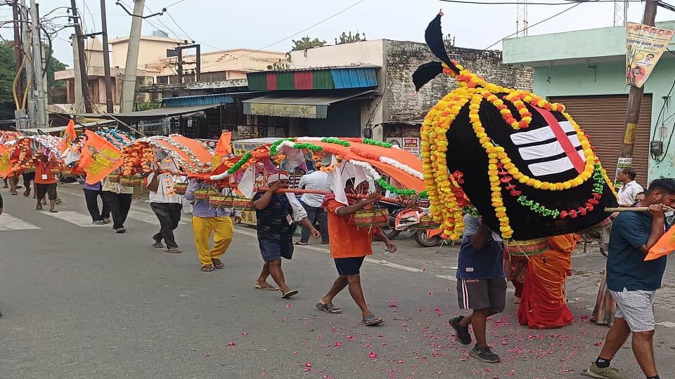 251 feet long Kanwar Yatra became center of attraction