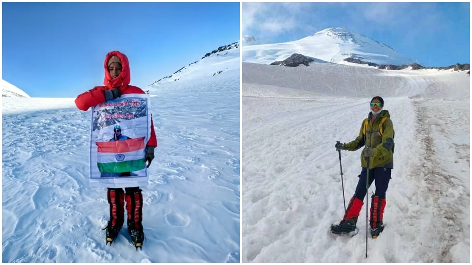 MP Maihar’s Anjana Singh Hoists Indian Flag on Europe’s Highest Peak  Mount Elbrus
