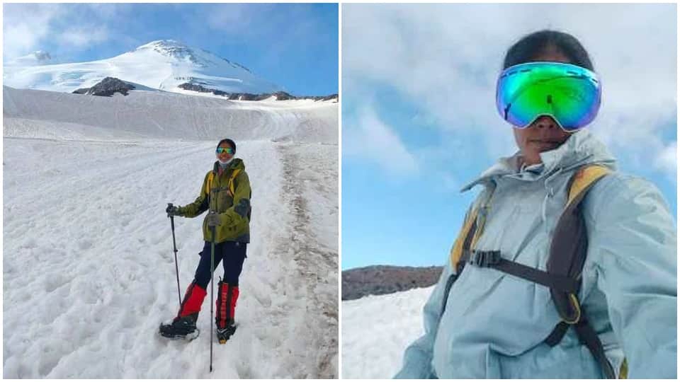 MP Maihar’s Anjana Singh Hoists Indian Flag on Europe’s Highest Peak  Mount Elbrus