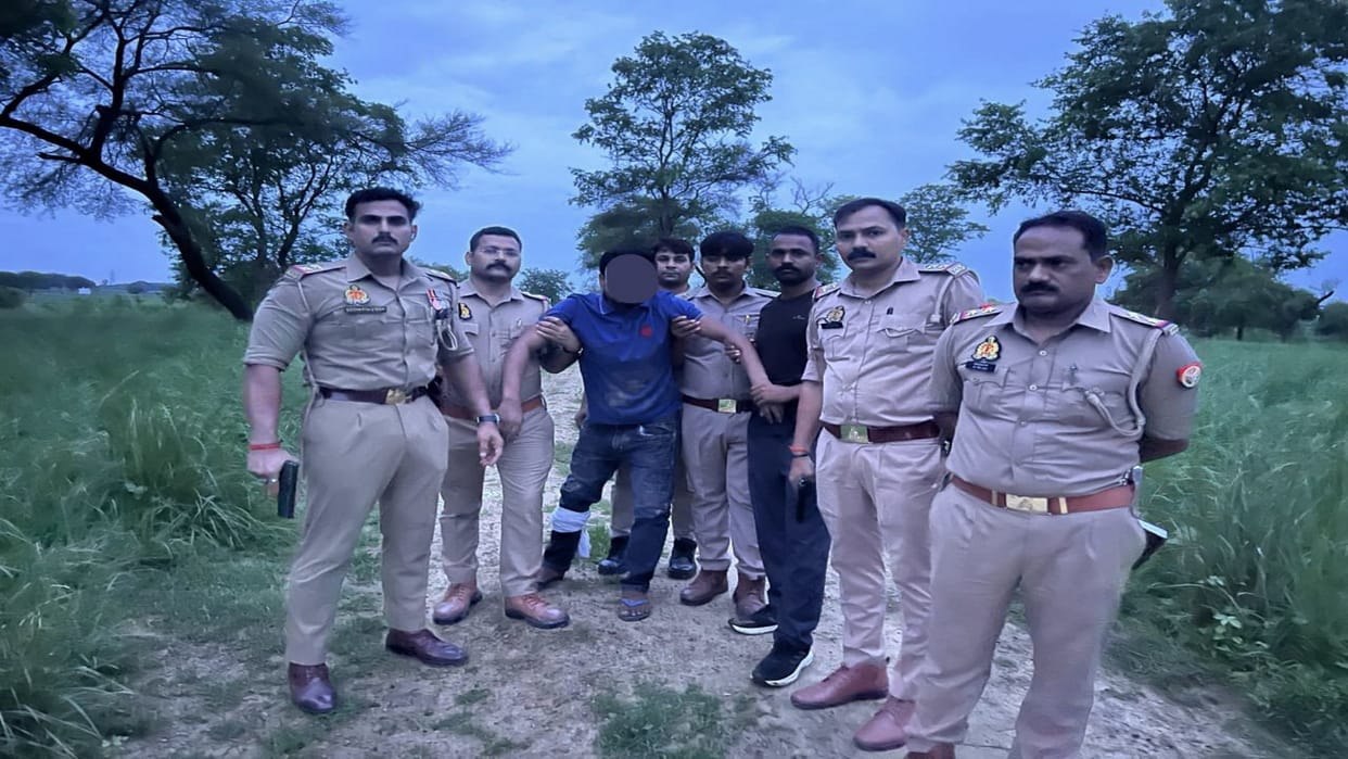 Raju murder case accused arrested in police encounter, absconding prize winner shot in the leg
