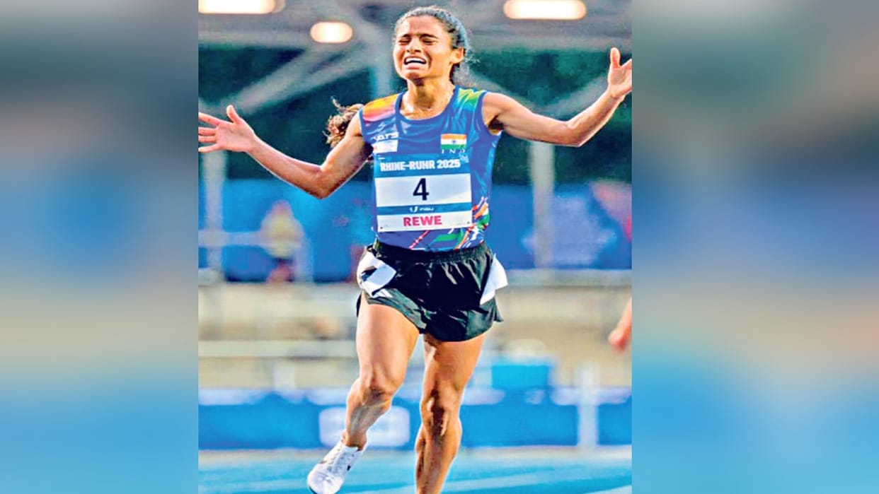 Achievement: Seema won silver in 5,000 meter race in Germany