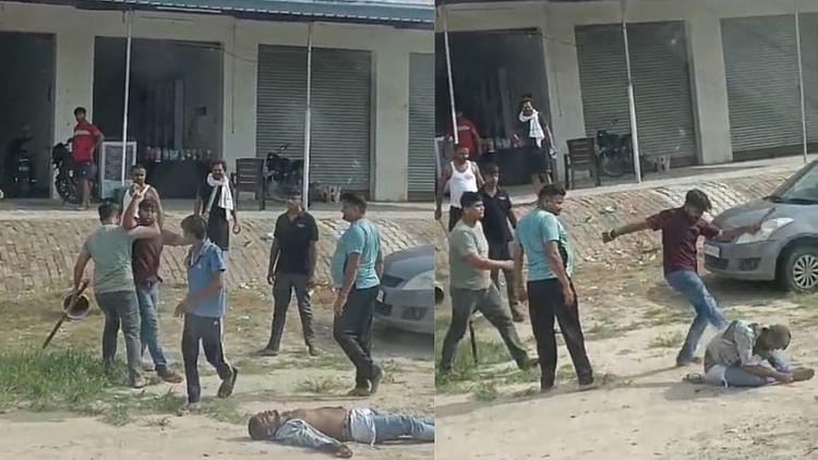 बुलंदशहर में दबंगई: बेरहमी से दो युवकों को दबंगों ने लाठी-डंडों से पीटा, जांच में जुटी पुलिस; वीडियो वायरल
