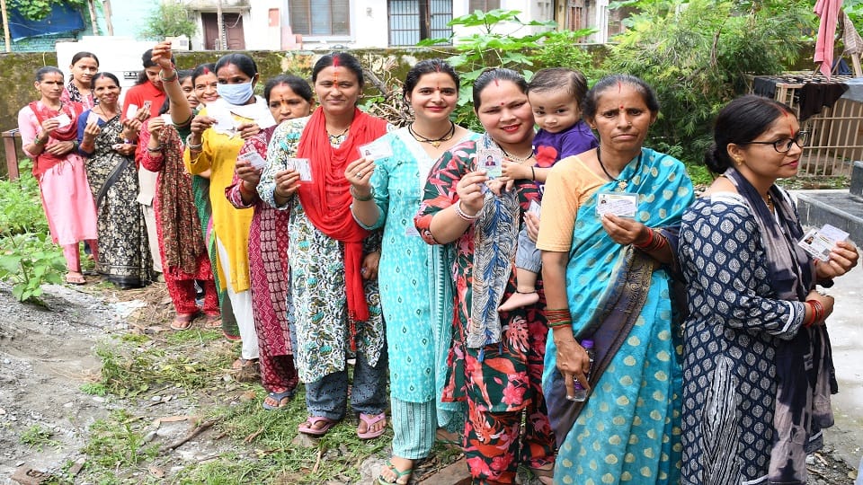76.07 percent voting took place in four blocks of Nainital district