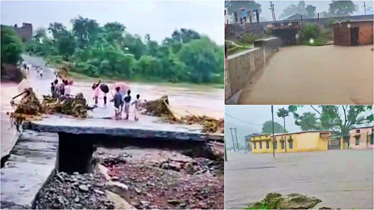 Guna News: West Beer of Kalaura Dam broke due to heavy rains, water filled in many villages; Schools submerged