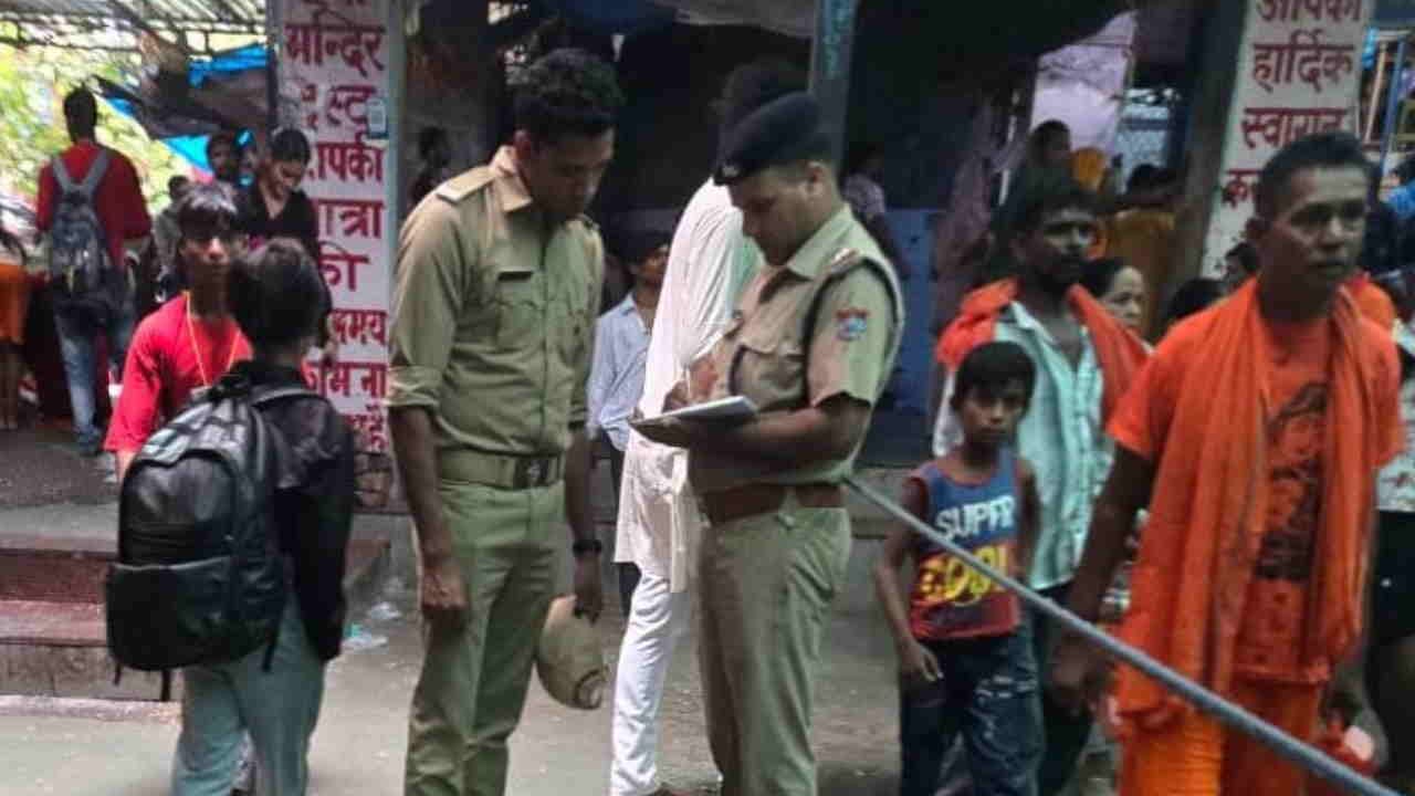 Mansa DeviTemple After stampede meter and electric wires were removed from wall questions are being raised
