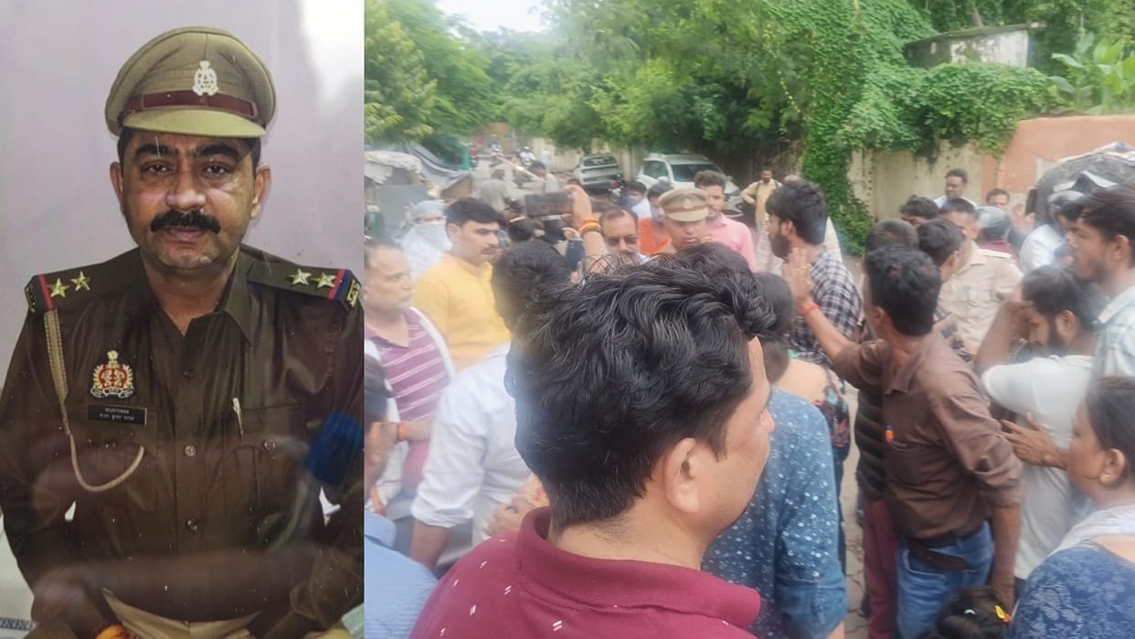 Uproar over the death of the inspector: Both the wives fought for the dead body