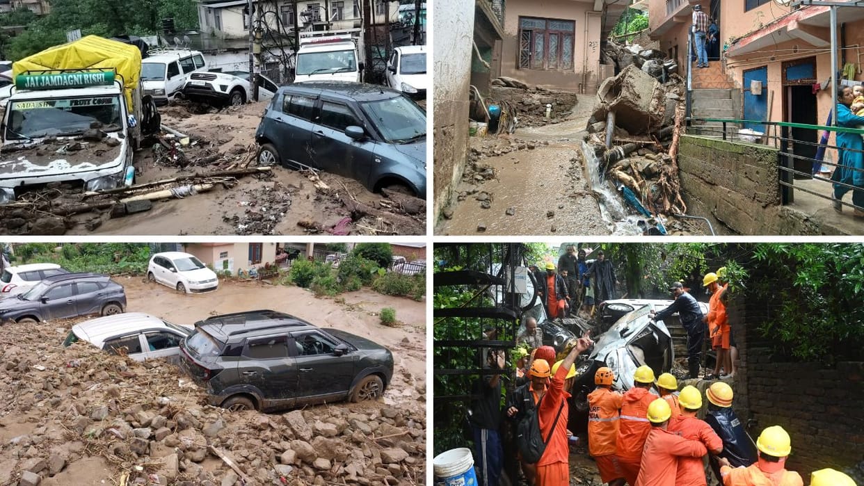 Himachal Cloudburst Three people of the same family died more than 100 vehicles buried Weather Update