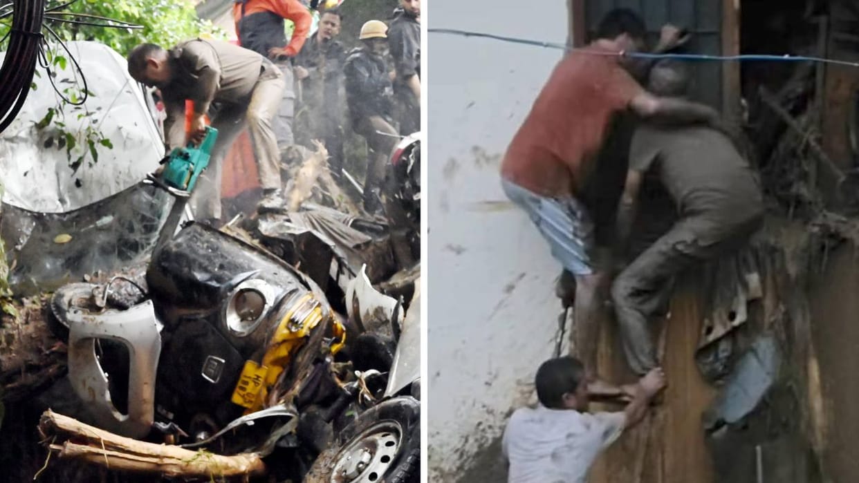 Himachal Cloudburst People trapped inside the debris were saved by breaking doors and windows