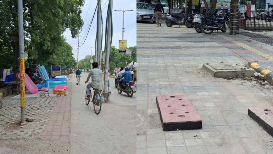 model road constructed by Municipal Corporation has become problem for people