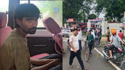 ग्रामीणों ने युवक को पुलिस के हवाले किया
