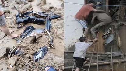 himachal Cloudburst wreaks havoc again in Mandi, many vehicles buried under debris, devastation in pictures