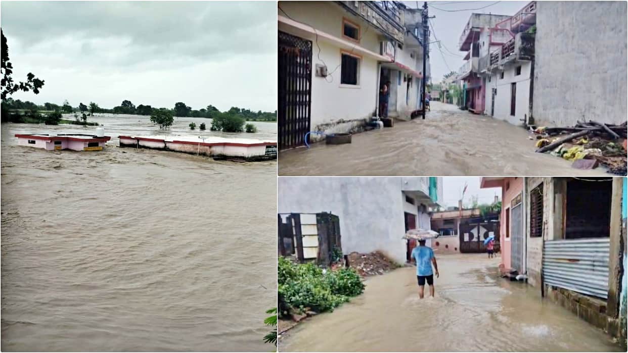 Raisen News: torrential rain wreaked havoc, people forced to save their lives on rooftops; Villages submerged