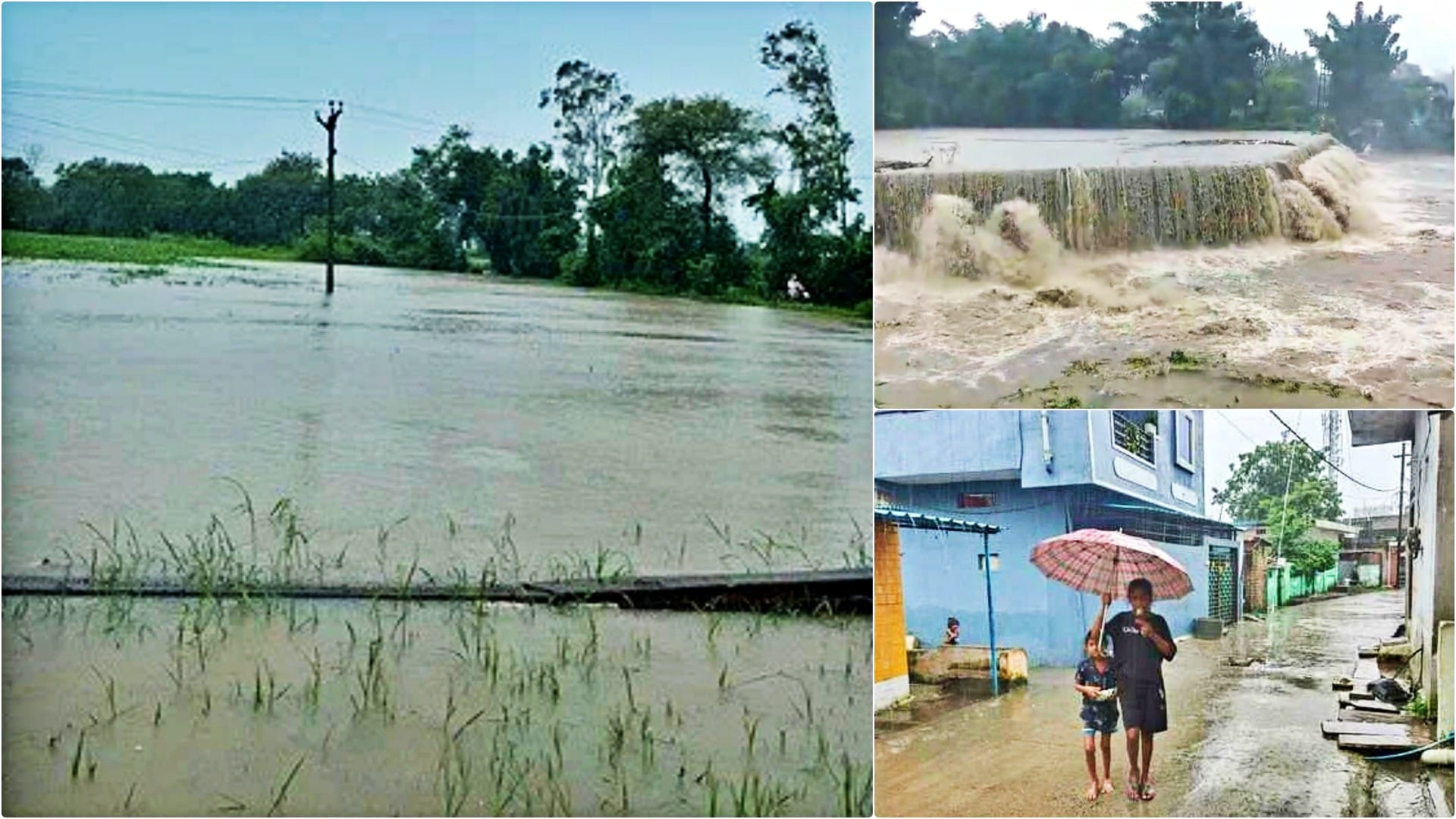 सीहोर में भारी बारिश से जनजीवन अस्त-व्यस्त