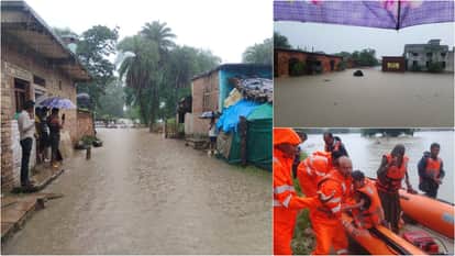 Shivpuri News: Havoc due to rise in Sindh river, village and school submerged; Water is being released by dam