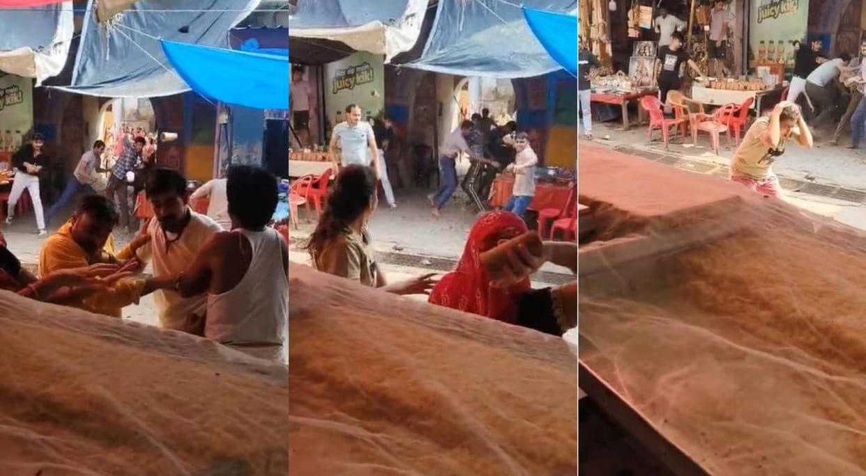 Two shopkeepers in Barsana threw Kulhars after fight video goes viral