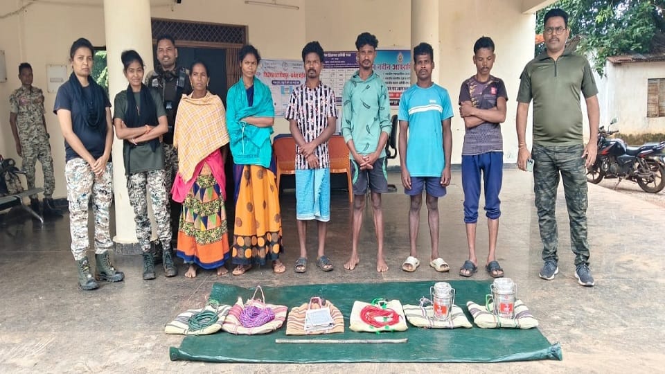 Police got big success during Naxal martyrdom week 6 Naxalites arrested explosives and pamphlets recovered= in