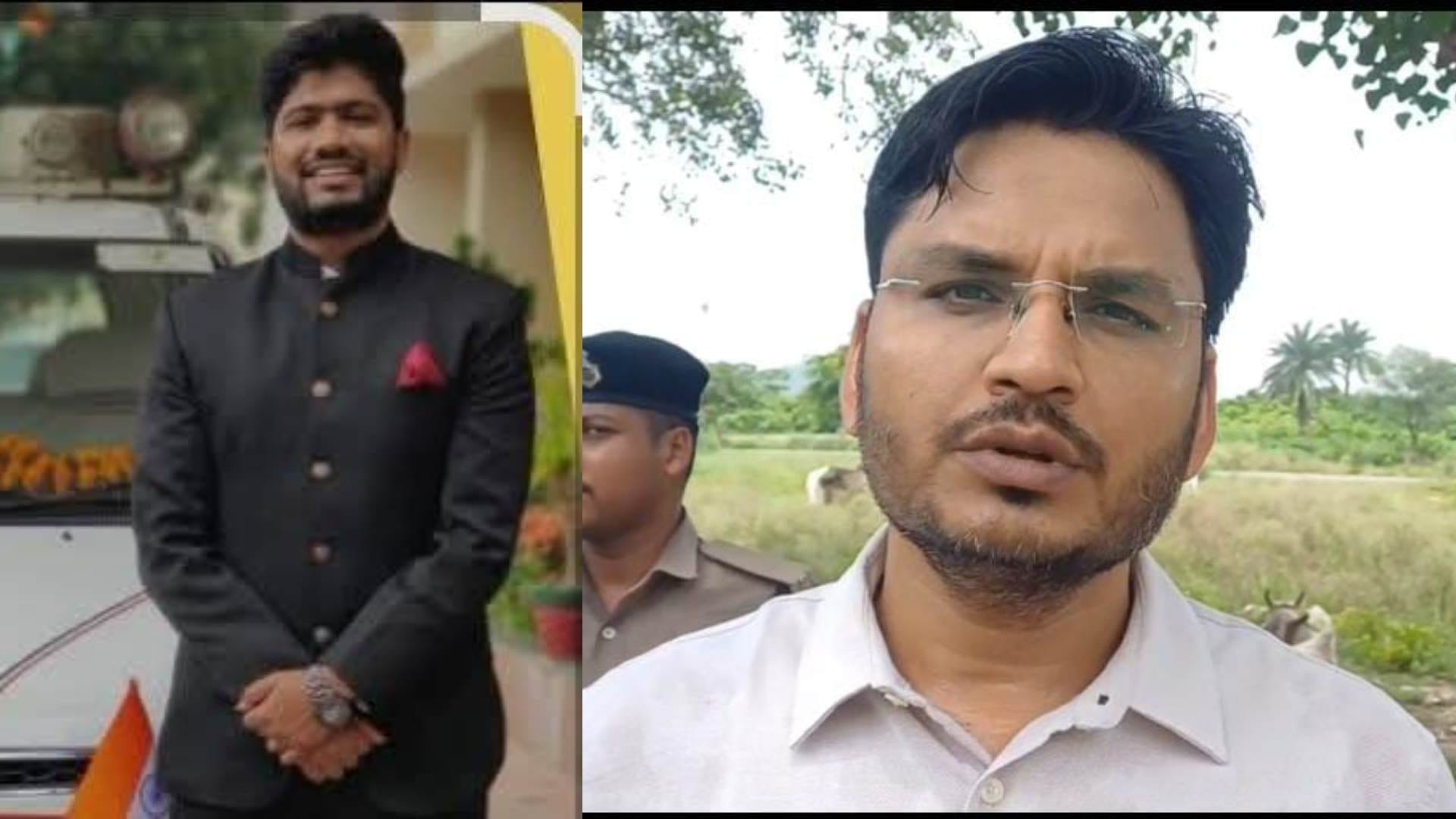 डीएम निखिल धनराज निप्पणीकर और आईएएस अधिकारी अरविंद कुमार वर्मा।