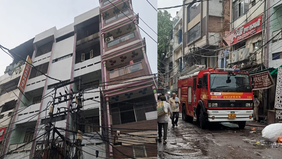 Kanpur: Fire broke out in a hotel room, 12 people were rescued safely