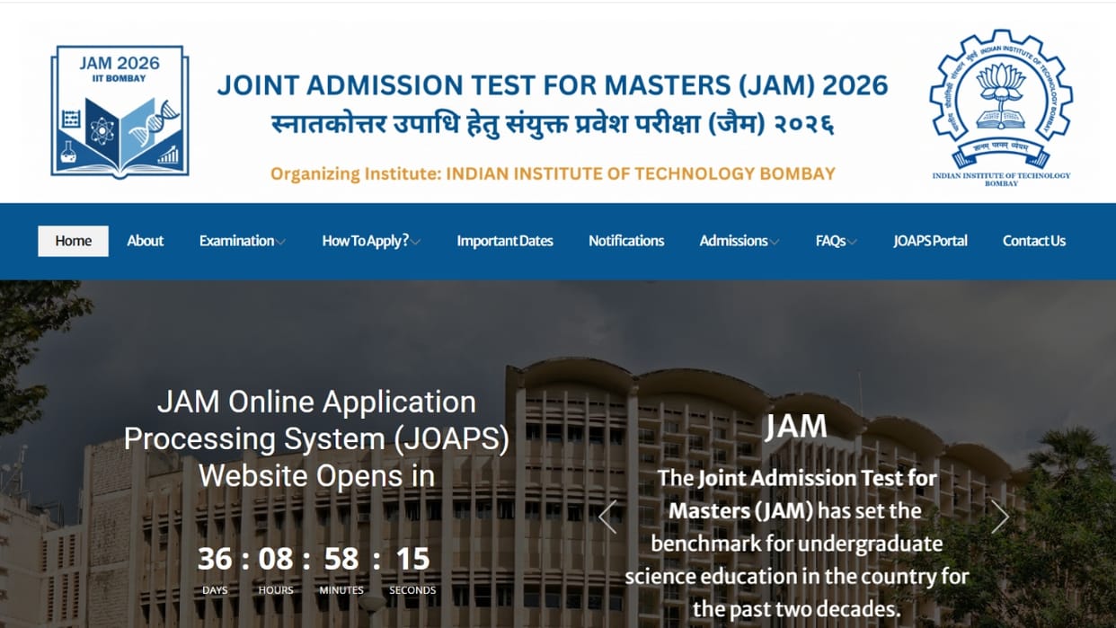 IIT Bombay launches JAM 2026 portal; Registration opens Sept 5, 2025 on jam2026.iitb.ac.in