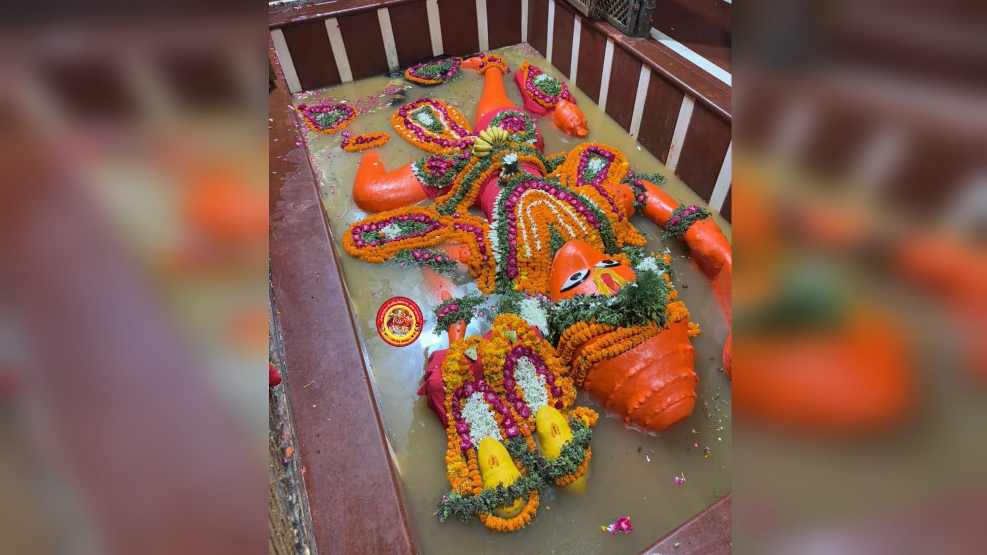 Third time maa ganga bath to shri bade hanuman ji prayagraj sangam flood update
