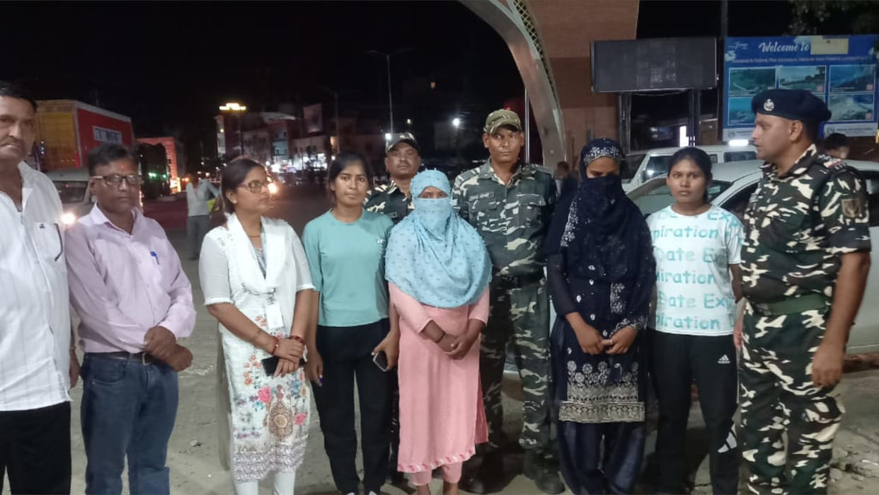 A woman was arrested on charges of human trafficking in Maharajganj