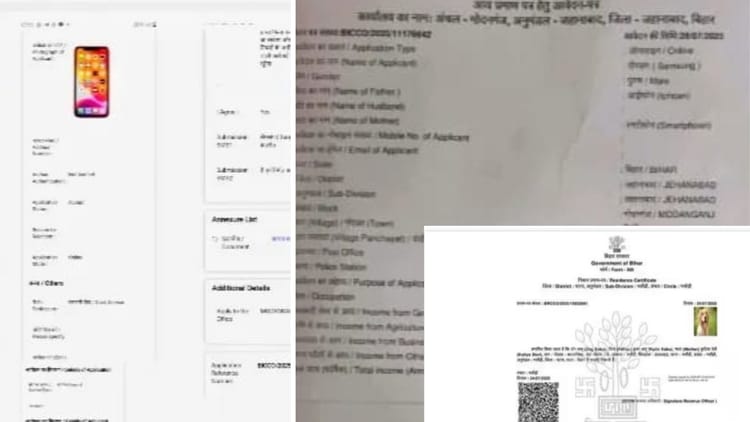 Bihar: कुत्ते के बाद 'सैमसंग मोबाइल' बना आवेदक, आय प्रमाणपत्र का ऑनलाइन आवेदन मिलने के बाद हड़कंप; जानें मामला