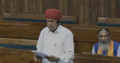 Jalore-Sirohi water crisis raised in Lok Sabha, MP Lumbaram Choudhary raised the demand for Narmada water