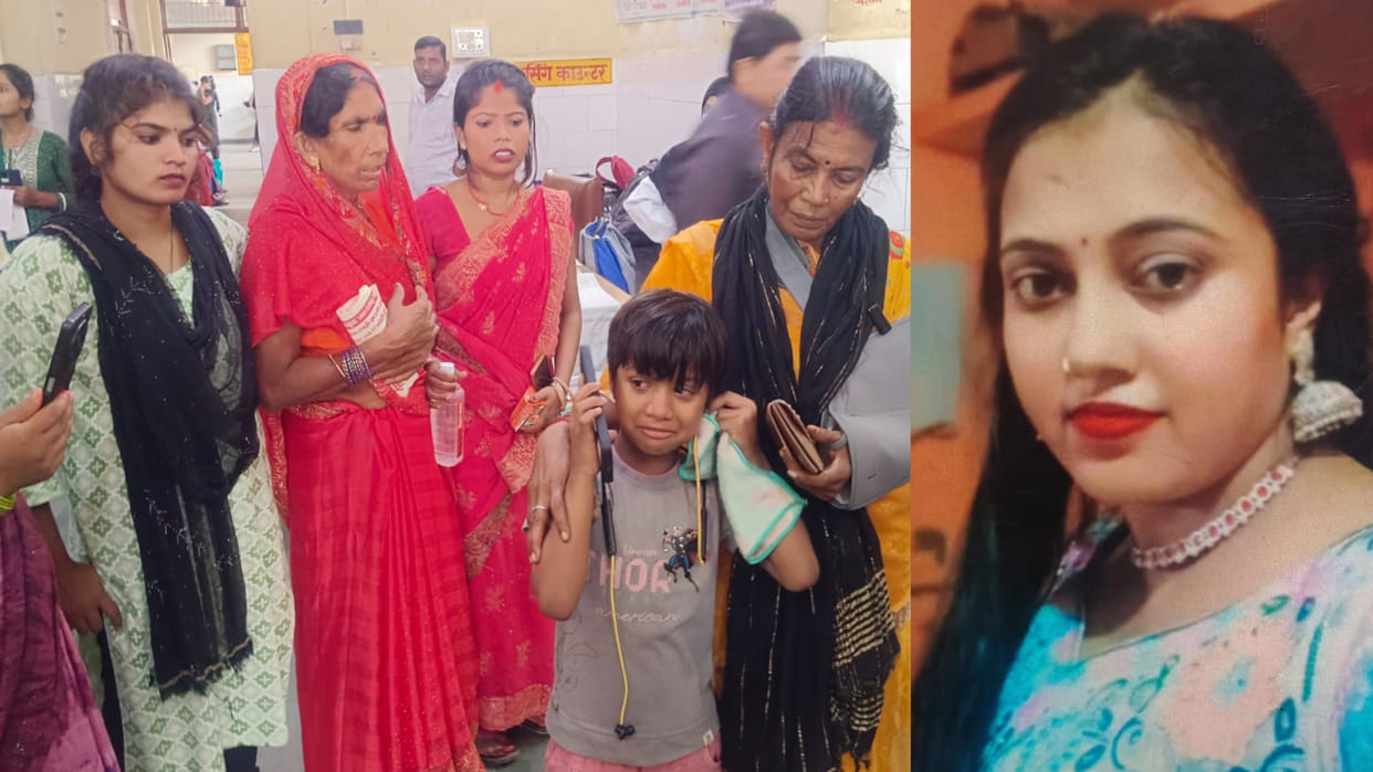 In Sant Kabir Nagar, a husband stabbed his wife to death. The police arrested the husband