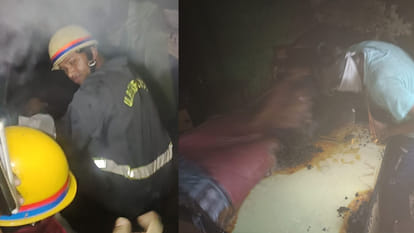 Kanpur: Fire broke out in a hotel room, 12 people were rescued safely
