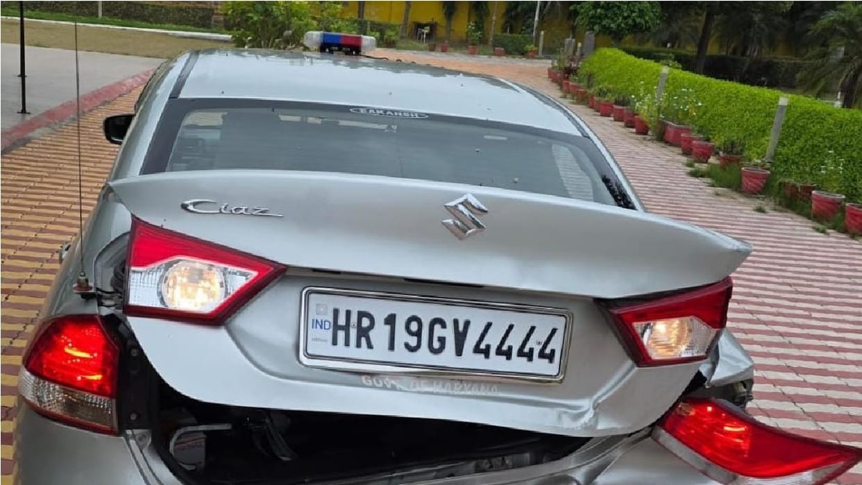 Even after hitting the car in Dadri, the Deputy Commissioner helped the HTET candidate