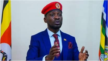 युगांडा के विपक्षी नेता बॉबी वाइन।