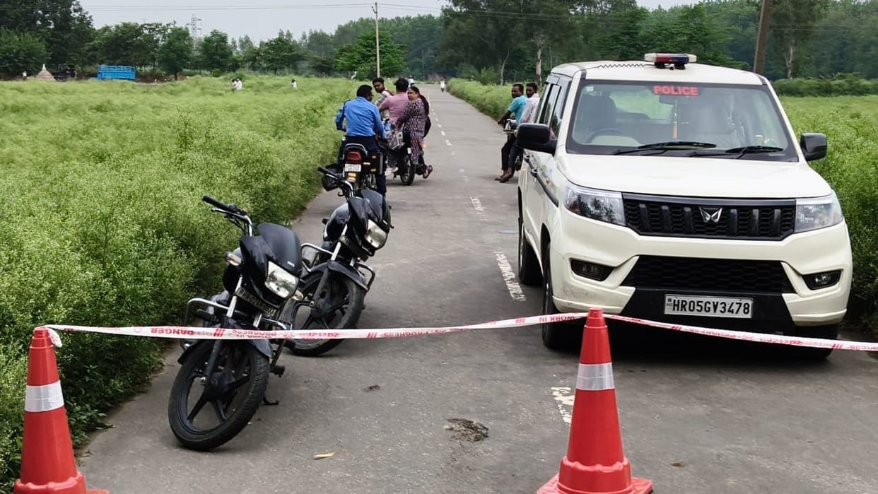 Gangster Bhim killed in encounter in Yamunanagar, Weapons, live cartridges and a bike recovered