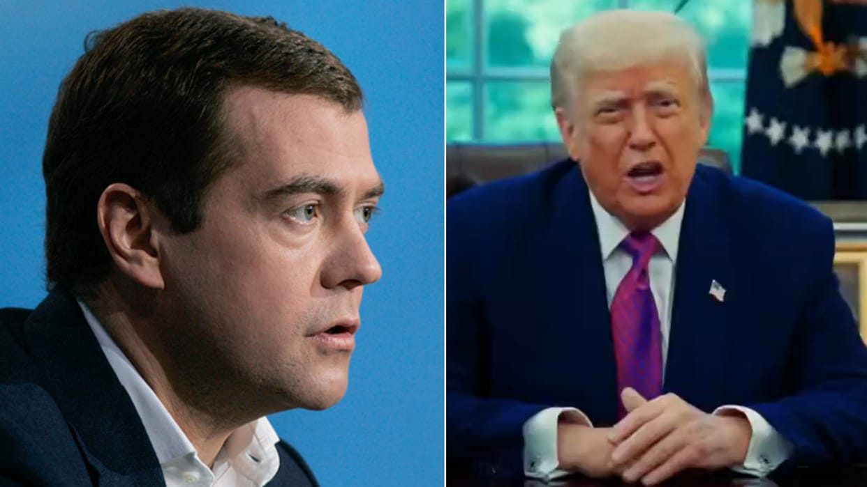 Russian leader Medvedev reminds Trump about dangers of 'dead hand'