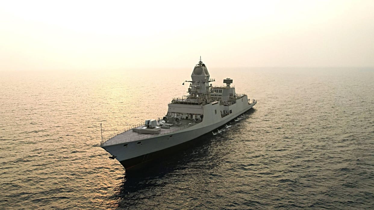 Third large survey vessel 'Ikshak' delivered to Indian Navy