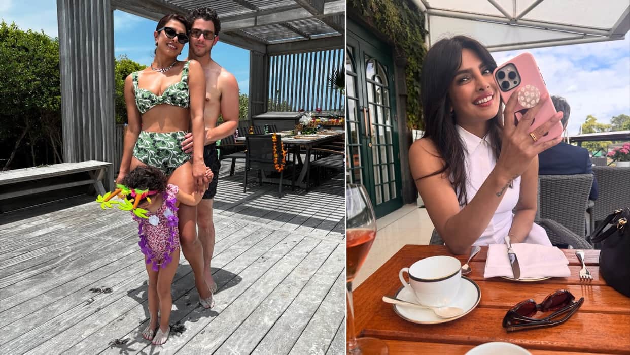 priyanka chopra nick jonas july vacation photos with daughter malti marie lovely family time