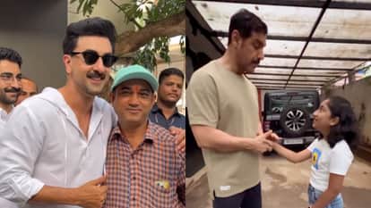 रणबीर कपूर और जॉन अपने फैंस के साथ