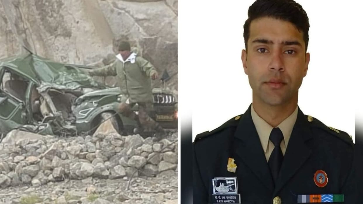 Ladakh Accident Lieutenant Colonel Bhanu Pratap Singh Mankotia of Kangra Martyr