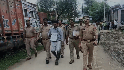 Pradhan district expelled with drums and cymbals