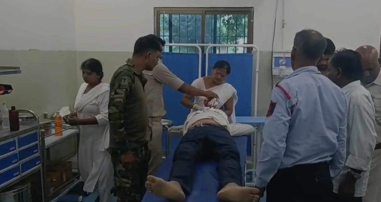 Bike rider seriously injured after being hit by a high-speed vehicle in Kaimur,