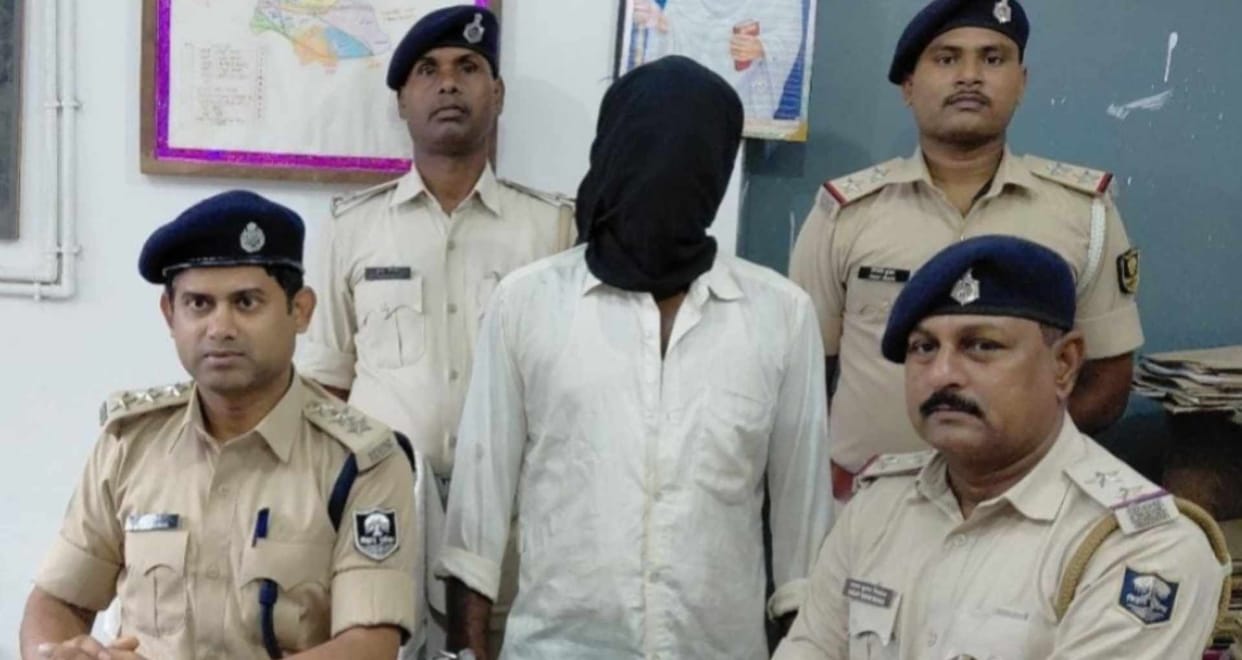 Arrest of notorious criminal Bauku Sharma, a joint operation by STF and Pasraha police