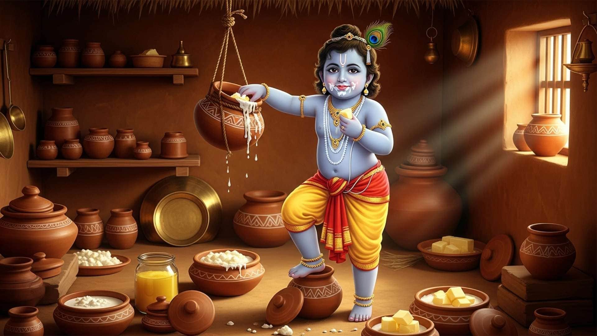 Janmashtami special look Krishna dress for baby boy Little Krishna dress ideas