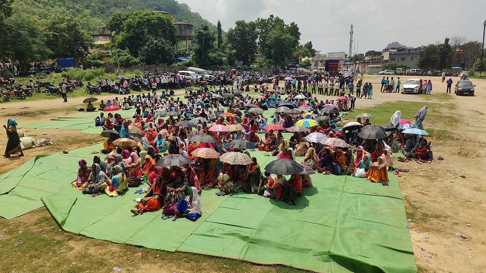 Anger over vandalism and ruckus in church Christian community protests in Kanker