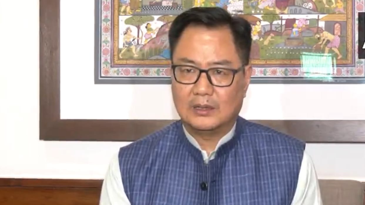 Kiren Rijiju attacks Rahul Gandhi, says  he is not allowing Parliament to function